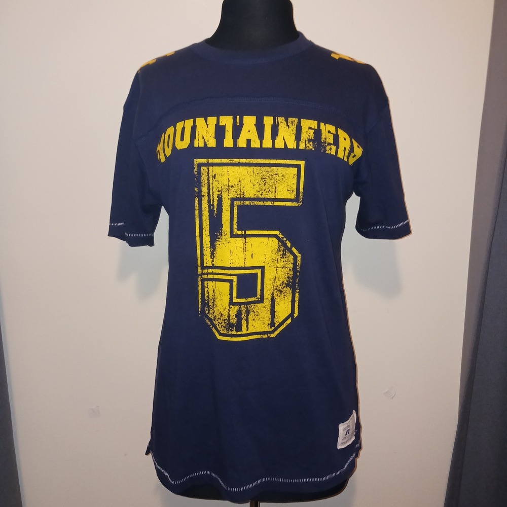 WVU West Virginia University Mountaineers Sports JerseyTShirt M